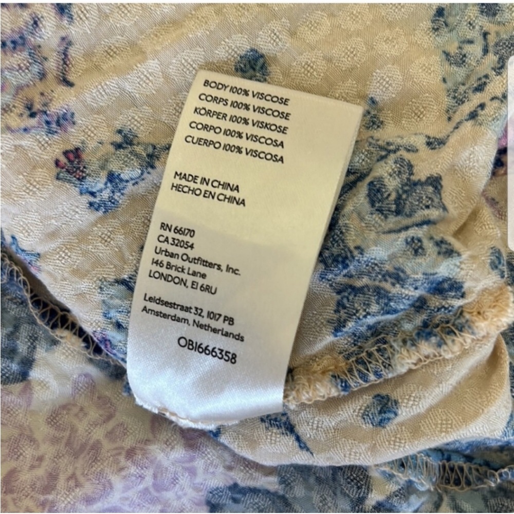 Free People Desert Flower Blue Combo Patchwork Maxi Dress - Picture 12 of 16